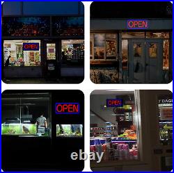 LED Business Advertisement Open Sign Electric Display Store Sign, 21 Blue/Red