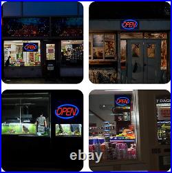 LED Business Neon Open Sign Bright Display Store Sign, 24 X 12 Inch Larger Size
