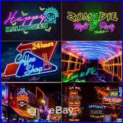 LED Commercial Neon Rope Light Flexible Waterproof Store Home Party Sign Decor
