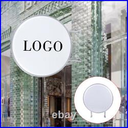 LED Double Sided Round Light Box Outdoor Projecting Sign Store Illuminated Sign