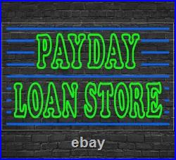 LED Flex Payday Loan Store Neon Sign for WindowithWall Displays Advertising