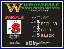 LED Illuminated Channel Letters Signs for your Business/Store 16''H