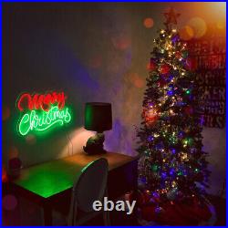 LED Merry Christmas Neon Light Large Sign Dimmable Beer Bar Pub Store Wall Decor