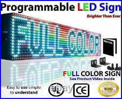 LED SIGN 10MM PITCH FULL COLOR 6 x 88 PROGRAMMABLE BUSINESS STORE OPEN BOARD