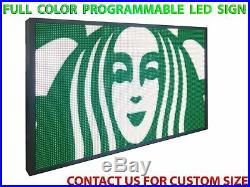LED SIGNS OPEN NEON FULL COLOR 12 x 50 OUTDOOR BUSINESS SHOP STORE DISPLAY