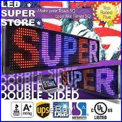 LED SUPER STORE 3C/RBP/PC/2F/AP 12x117 Programmable Scroll Message Display Sign