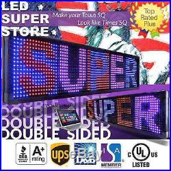 LED SUPER STORE 3C/RBP/PC/2F/AP 12x117 Programmable Scroll Message Display Sign