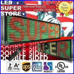 LED SUPER STORE 3C/RGY/IR/2F 12x31 Programmable Scroll. Message Display Sign