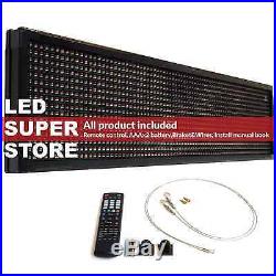 LED SUPER STORE 3C/RGY/IR/2F 19x102 Programmable Scroll. Message Display Sign