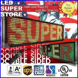 LED SUPER STORE 3C/RGY/IR/2F 36x102 Programmable Scroll. Message Display Sign