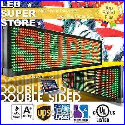 LED SUPER STORE 3C/RGY/PC/2F/AP 19x118 Programmable Scroll Message Display Sign