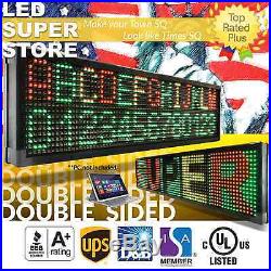 LED SUPER STORE 3C/RGY/PC/2F/AP 19x118 Programmable Scroll Message Display Sign