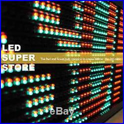 LED SUPER STORE 3C/RGY/PC/2F/AP 22x193 Programmable Scroll Message Display Sign