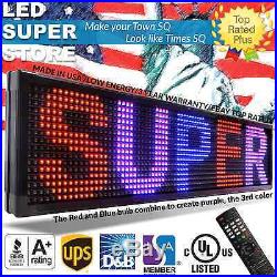 LED SUPER STORE 3COL/RBP/IR 15x103 Programmable Scrolling EMC Display MSG Sign