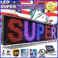 LED SUPER STORE 3COL/RBP/PC 15x53 Programmable Scrolling EMC Display MSG Sign