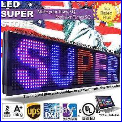 LED SUPER STORE 3COL/RBP/PC 19x151 Programmable Scrolling EMC Display MSG Sign