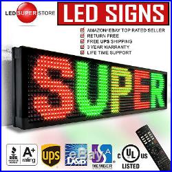 LED SUPER STORE 3COL/RGY/IR 12x117 Programmable Scrolling EMC Display MSG Sign