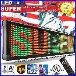 LED SUPER STORE 3COL/RGY/IR 15x141 Programmable Scrolling EMC Display MSG Sign