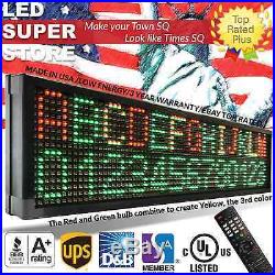 LED SUPER STORE 3COL/RGY/IR 15x141 Programmable Scrolling EMC Display MSG Sign