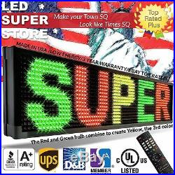 LED SUPER STORE 3COL/RGY/IR 15x40 Programmable Scrolling EMC Display MSG Sign