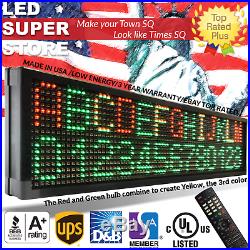 LED SUPER STORE 3COL/RGY/IR 19x69 Programmable Scrolling EMC Display MSG Sign