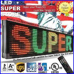 LED SUPER STORE 3COL/RGY/IR 22x174 Programmable Scrolling EMC Display MSG Sign