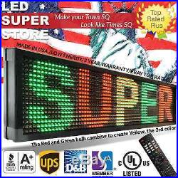 LED SUPER STORE 3COL/RGY/IR 36x102 Programmable Scrolling EMC Display MSG Sign
