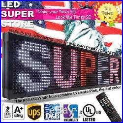 LED SUPER STORE 3COL/RWP/IR 15x128 Programmable Scrolling EMC Display MSG Sign
