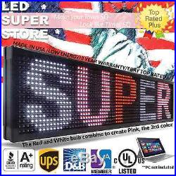 LED SUPER STORE 3COL/RWP/PC 21x60 Programmable Scrolling EMC Display MSG Sign