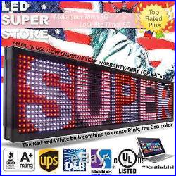 LED SUPER STORE 3COL/RWP/PC 21x60 Programmable Scrolling EMC Display MSG Sign