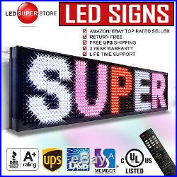 LED SUPER STORE 3COLOR 12 Tall Programmable Scrolling EMC Display MSG Sign
