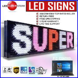 LED SUPER STORE 3COLOR 12 Tall Programmable Scrolling EMC Display MSG Sign