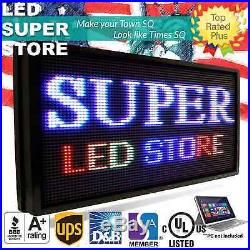LED SUPER STORE Full Color 12x69 Programmable MSG. Scrolling EMC Outdoor Sign