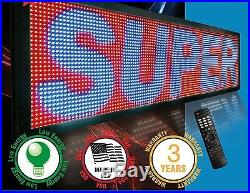 LED Sign Super Store 15 x 40 Tricolor RBP P20 Programmable Outdoor Message