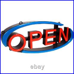 LED Swivel Open Sign With Remote Dual Hanging Option Store Business Signs