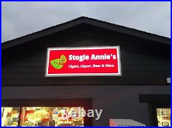 LED illuminated Business Sign Outdoor Lighted Box Single 3x Retail Store