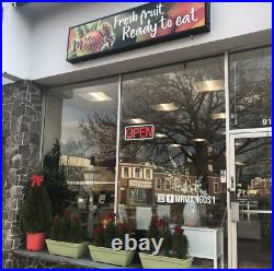 LED illuminated Business Sign Outdoor Lighted Box Single 3x Retail Store