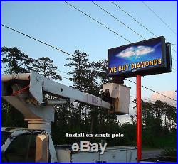 LED programable electronic sign/ billboard for store front, 6'x10' Pitch 20 mm