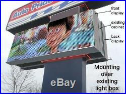 LED programmable electronic sign/billboard for store front, Pitch 16 mm 5'x9