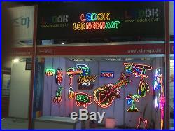LEDOK LED Neon Sign Indoor Decoration Light Gift Store Window OPEN Sign #3