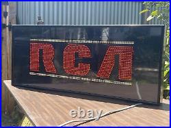 Large 37x 15 lighted RCA promotional Led store sign Indoor Display Metal Frame