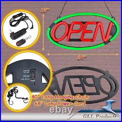 Large Open Sign for Stores Bright LED Open Neon Sign for Business With Key Fob R