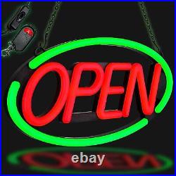 Large Open Sign for Stores Bright LED Open Neon Sign for Business with Key Fob