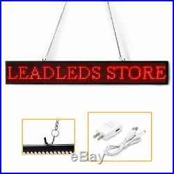 Leadleds Open Signs Programmable Scrolling Message LED Display Board for Store