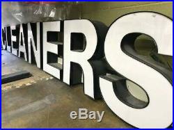 Led Illuminated channel letters sign front store, business TWO SETS