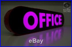 Led Illuminated custom channel letters sign front store, business. 24 height