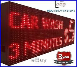 Led Signs Scrolling Still Message Display 12 X 63 Neon 10mm Red Store Board