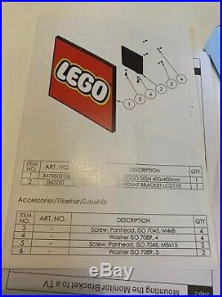 Lego Led store sign new in original packaging Teka adapter AC 100-240V 40x40x2cm