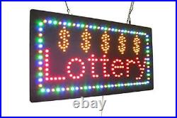 Lottery Sign, Signage, LED Neon Open, Store, Window, Shop, Business, Display