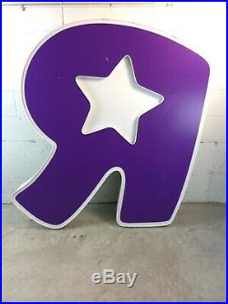MASSIVE Toys R Us Sign Store Front Led Light Up Advertising LETTER R BABIES R US